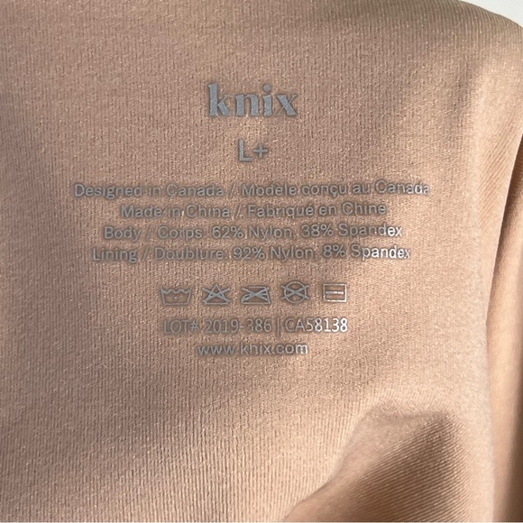 KNIX BlissFit Nursing Tank In Warm Sand Size L+ 36D 36DD 36DDD 36E Maternity - Picture 13 of 13